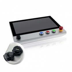 High-performance Panel PC with 15.6" touch screen IP65 full, Intel 8th Gen i3-8145U, 2.1GHz