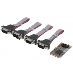 4 x RS232 COM ports for full-length PCIe