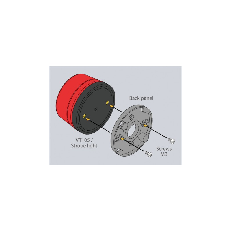 12V LED sikkerhetsstrobelys for alarmer