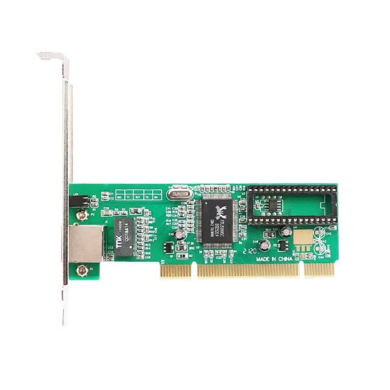 NIC Ethernet-kort 10/100/1000Mbit, PCI Med automatisk forhandling og automatisk MDI/MDIX