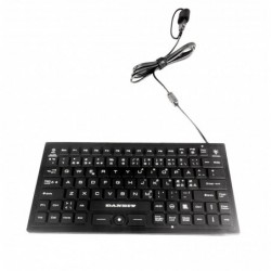 Antibacterial Mini Keyboard IP68 Medico Waterproof with TrackPoint USB cleaned in alcohol