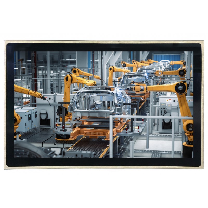 Industriell panel-PC 15,6" 6 x IP65 tilgjengelig med i3, i5, i7, J1900 Celeron, berøringsskjerm 24VDC, USB, VESA