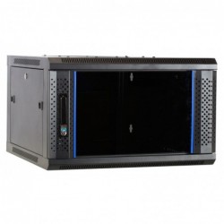 6U 19" rack cabinet | 60 cm deep | Black