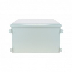 6U 19" outdoor rack, 60cm deep, with fans installed. IP55 sealed