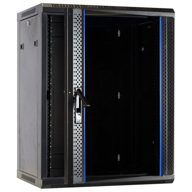 15U 19" rack cabinet for wall mounting