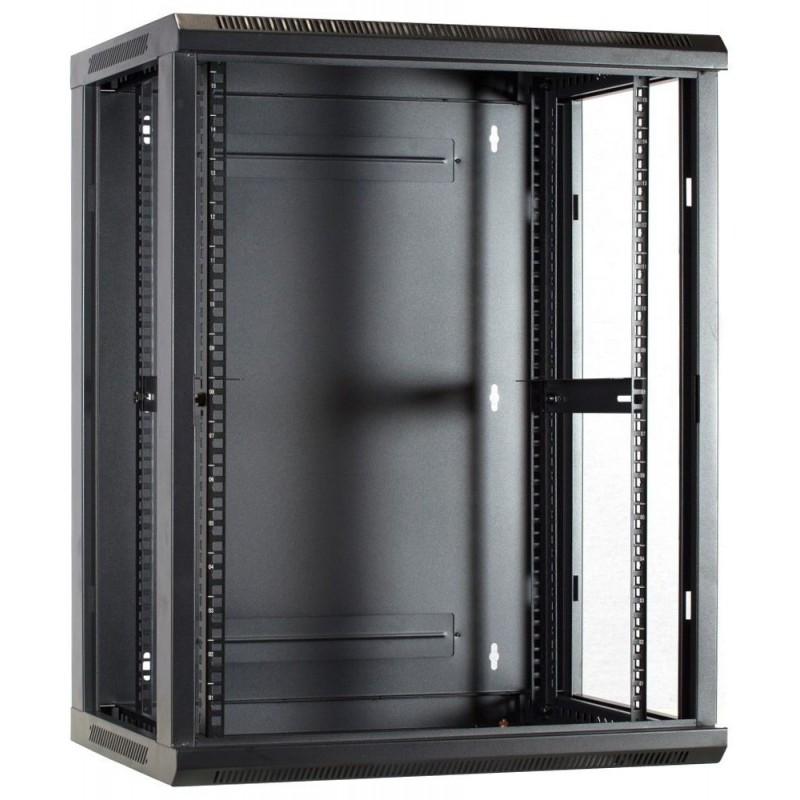 15U 19" rack cabinet for wall mounting