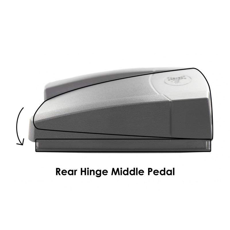 X-KEYS XK-0986-UEP3-R - USB-fotpedal med programvare - kan utføre HID-makroer via USB-porten