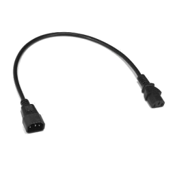 PDU-forlenger hann, C15 til C13 IEC, ½ m, 0,5 meter