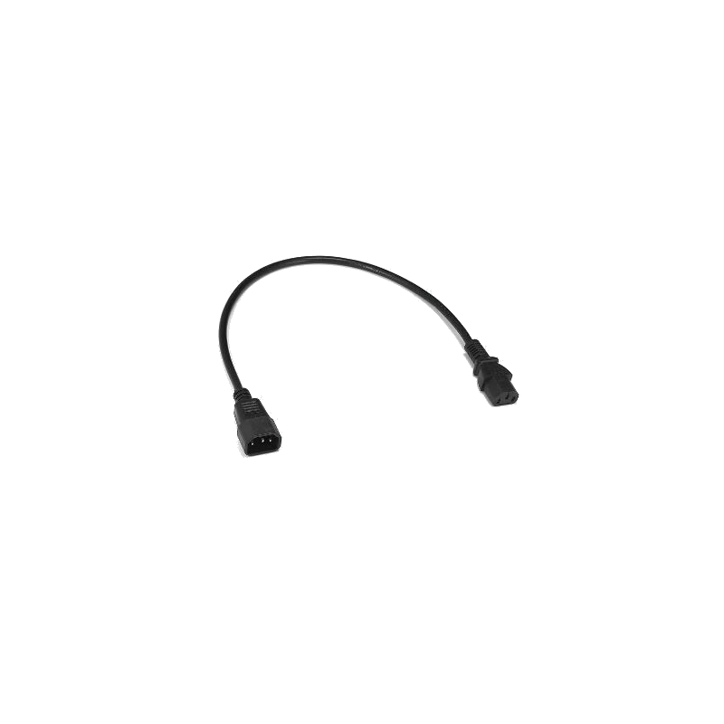 PDU-forlenger hann, C15 til C13 IEC, ½ m, 0,5 meter
