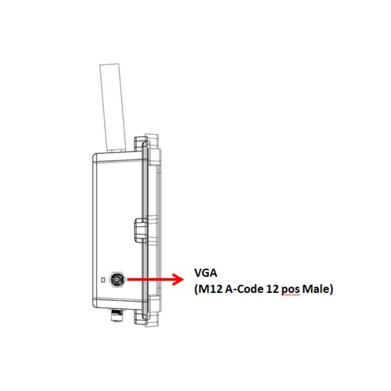 Vanntett IP65/67 vifteløs innebygd PC, 12/24/36Vdc, Wifi, LTE VESA