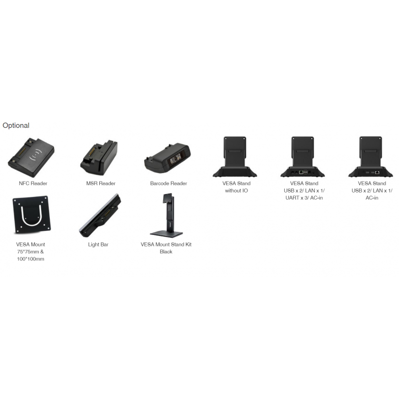 10" Android nettbrettpane, Panel PCl PC, VESA-feste