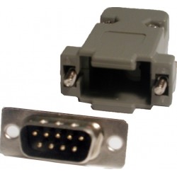 Løst DB9 hanstik med kappeforLøse stik med kappe