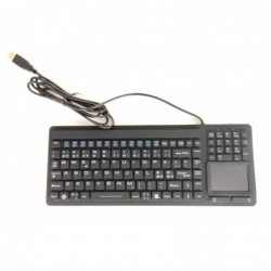 IP68 close keyboard - alcohol cleaning in 80% alcoholic - Black - USB - Corona virus