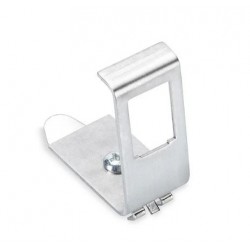 RJ45 DIN adapter for 1xRJ45 Keystone module metal