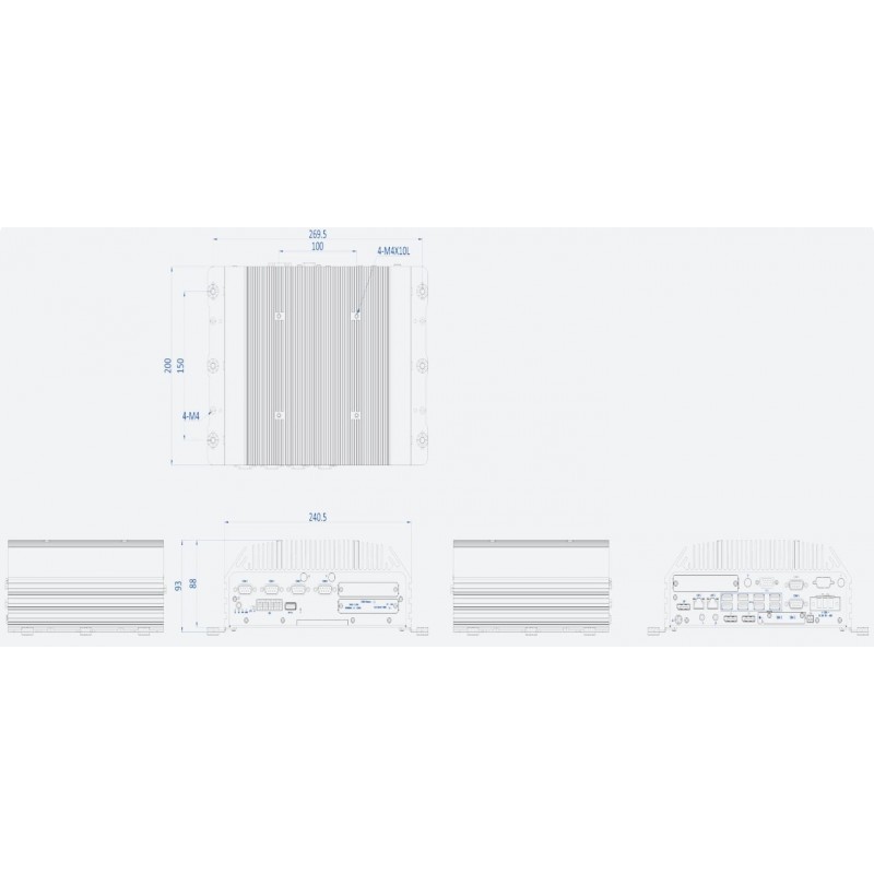 Industry PC Gen12/13, Many USB, many RS232/422/485, Multig graphics outputs 3xdp, 1x VGA, 3 x HDMI, PXE, 2x2.5GbE