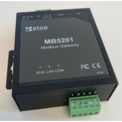 1 channel TCP/RTU/ASCII Modbus Gateway. RS232/RS422/RS485. TCP Server/Client, Virtual Com with screw terminal