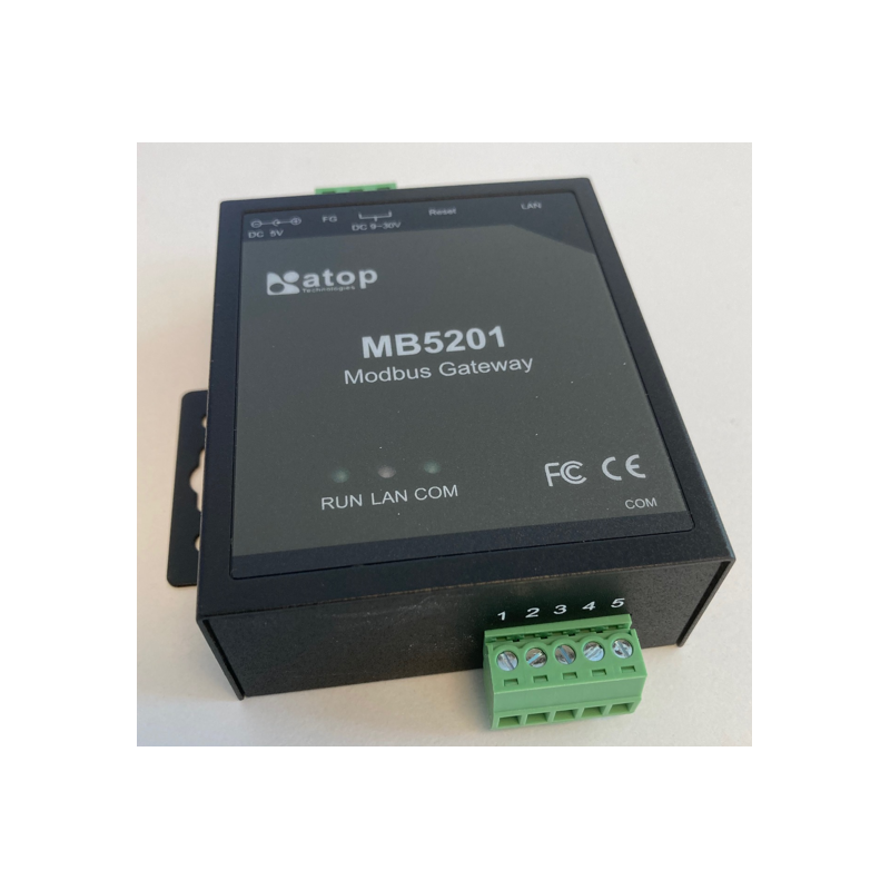 1 channel TCP/RTU/ASCII Modbus Gateway. RS232/RS422/RS485. TCP Server/Client, Virtual Com with screw terminal