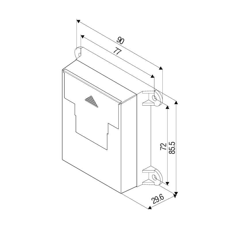Trådløs tilgangskontroll med rekkevidde på opptil 50 meter. Reléutgang og kan styres fra 15 fjernkontroller