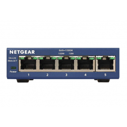 5-Port Gigabit Ethernet Switch - 10Gbps Bandwidth & QoS Support