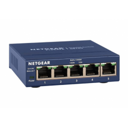 5-Port Gigabit Ethernet Switch - 10Gbps Bandwidth & QoS Support