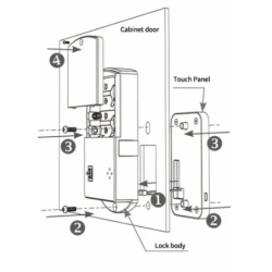Secure Cabinet Lock with Touch & One-Time Password Access