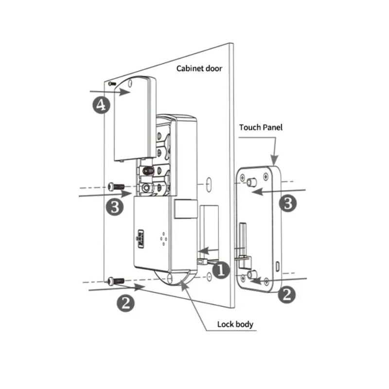 Secure Cabinet Lock with Touch & One-Time Password Access