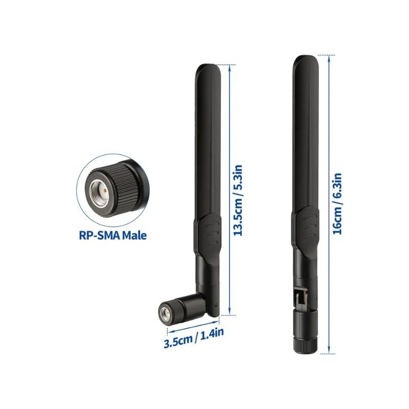 RP-SMA-antenne, 8dBi Wifi, kabel IPX IPEX U.FL MHF4, M.2 NGFF, Intel AX200NGW 8265AC 8265NGW 7265AC 9560AC M.2 NGFF