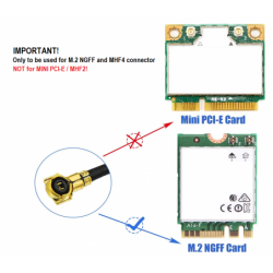 RP-SMA-antenne, 8dBi Wifi, kabel IPX IPEX U.FL MHF4, M.2 NGFF, Intel AX200NGW 8265AC 8265NGW 7265AC 9560AC M.2 NGFF