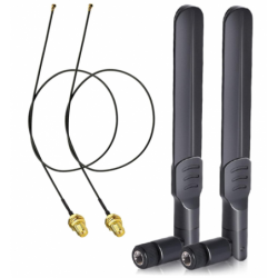 RP-SMA antenna, 8dBi Wifi, Cable IPX IPEX U.FL MHF4 , M.2 NGFF , Intel AX200NGW 8265AC 8265NGW 7265AC 9560AC M.2 NGFF