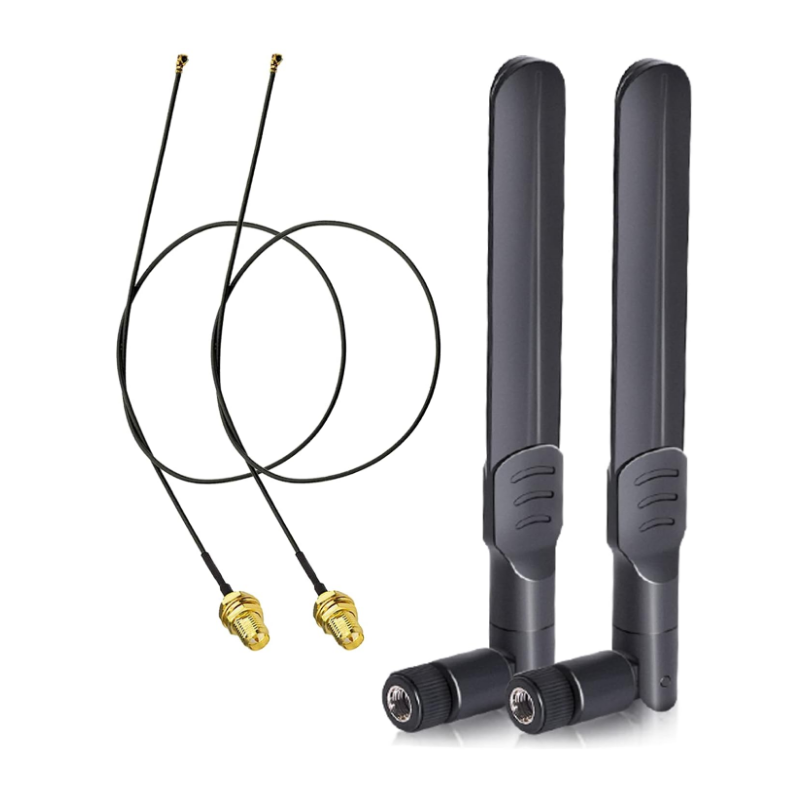 RP-SMA antenna, 8dBi Wifi, Cable IPX IPEX U.FL MHF4 , M.2 NGFF , Intel AX200NGW 8265AC 8265NGW 7265AC 9560AC M.2 NGFF