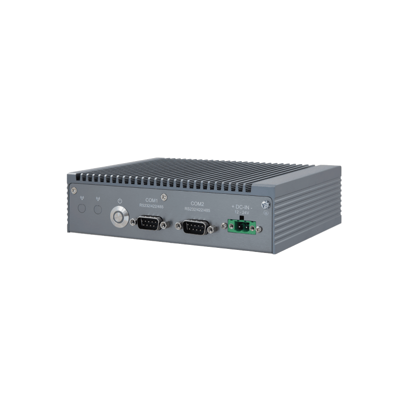Fanless embedded PC, Celeron J1612, RS232/422/485, 4G, LTE DP, HDMI, Wifi, 4 x RJ45 ethernet Gbit