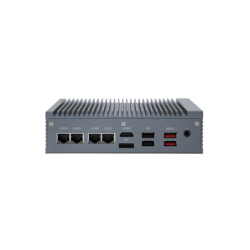 Fanless embedded PC, Celeron J1612, RS232/422/485, 4G, LTE DP, HDMI, Wifi, 4 x RJ45 ethernet Gbit