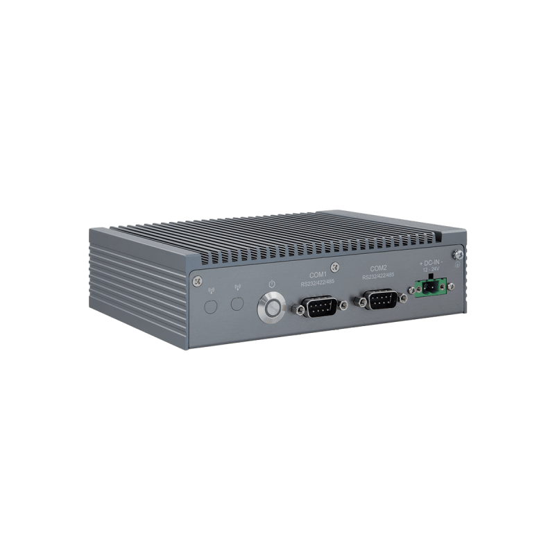 Fanless embedded PC, Celeron J1612, RS232/422/485, 4G, LTE DP, HDMI, Wifi, 4 x RJ45 ethernet Gbit