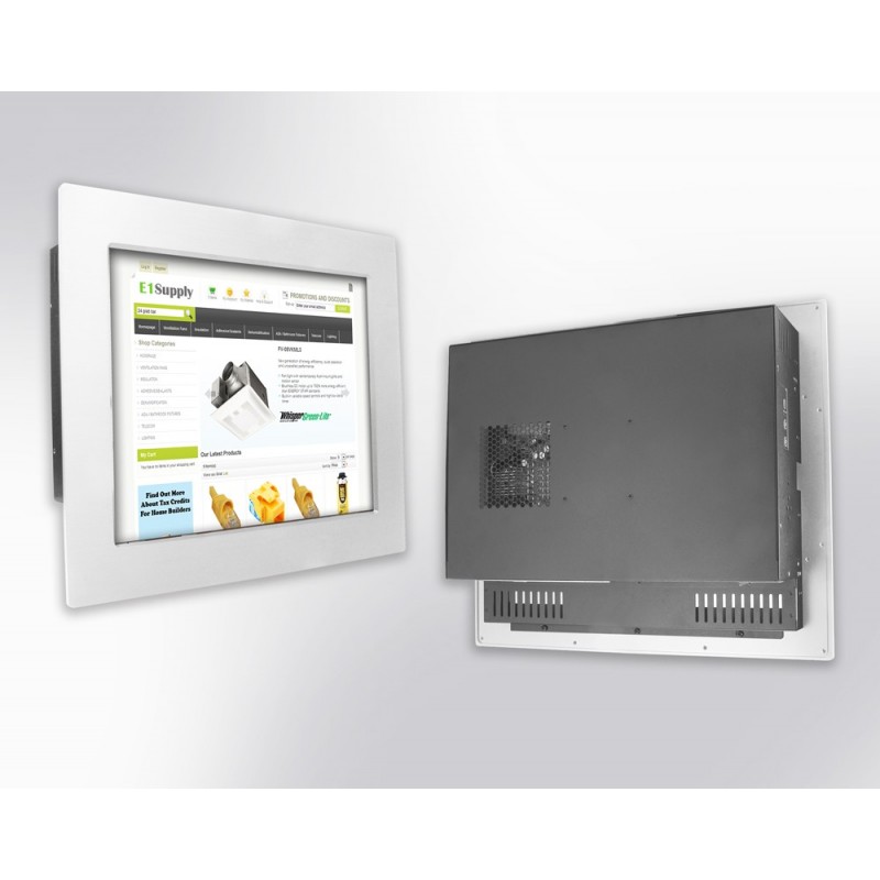 17" TFT Display, Vesa, Win 2000 touch, XP, VR-Knob, Antivandal, Sunlight readable, 24Vdc, 48Vdc, Light/motion