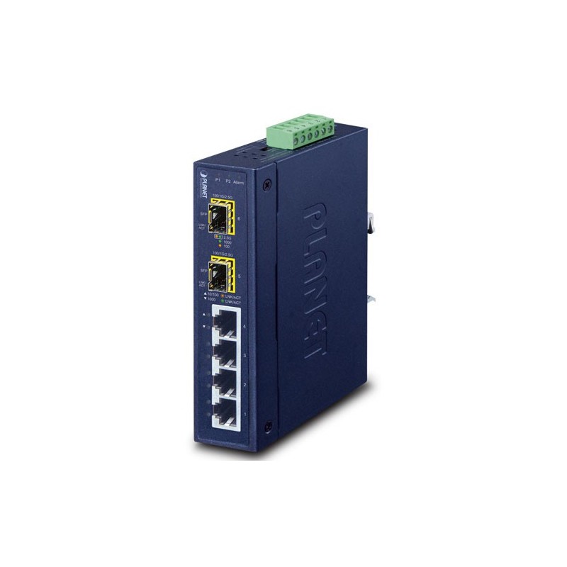 6-Port Gigabit Switch with RJ45 & SFP Ports