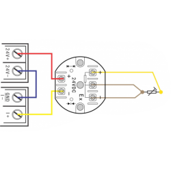 Pt1000-transmitter -50 - +300 °C for 2-tråds og 3-tråds Pt1000-sensor, 4–20 mA
