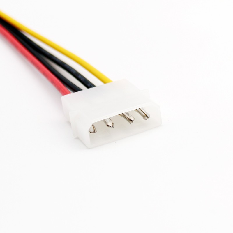 50cm/1.5ft IDE 4 PIN Molex Power Male to IDE 4 PIN Molex Female Jack Extension Adapter Connector Cable