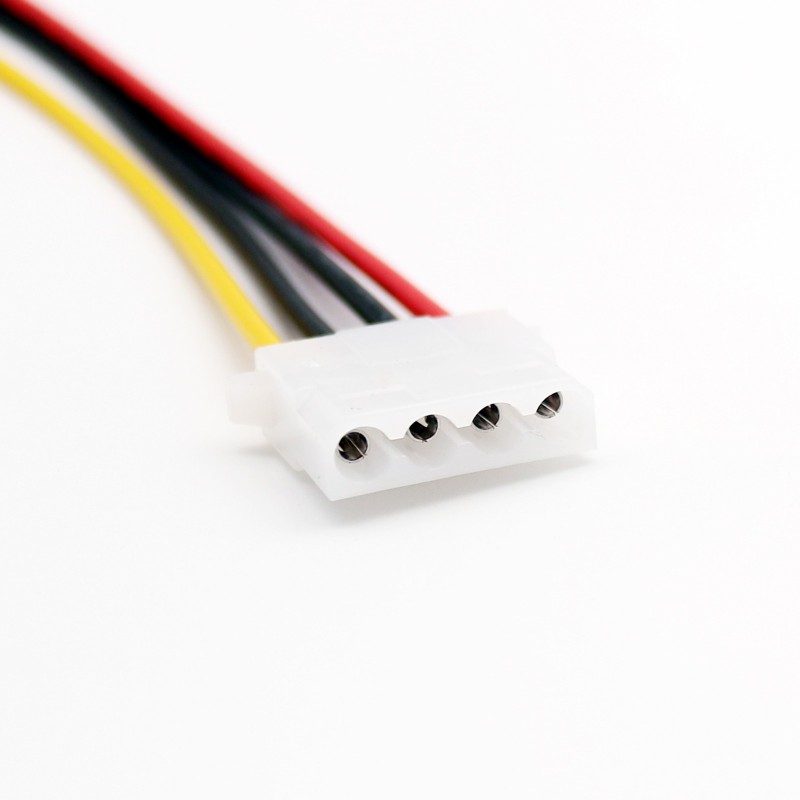 50 cm/1,5 fot IDE 4 PIN Molex Power Hann til IDE 4 PIN Molex Hun Jack Forlengelsesadapter koblingskabel