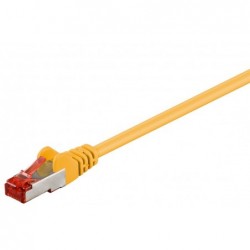 Cat.6 S/FTP Network Cable - Shielded RJ45, Yellow, 10 meter