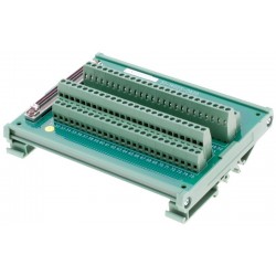 Terminal board with 100 screw terminals SCSI connector - for your rail mounting - DANBIT