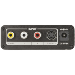 Composite to HDMI HD 4K Upscaling, 3 RCA AV CVBS Composite S-Video R/L Audio S-VHS