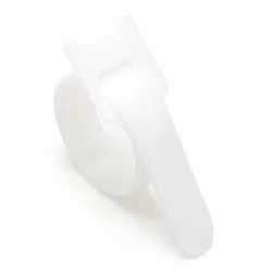 Velcro cable strips, cable ties, hook and loop tape, 12 x 150 mm, White