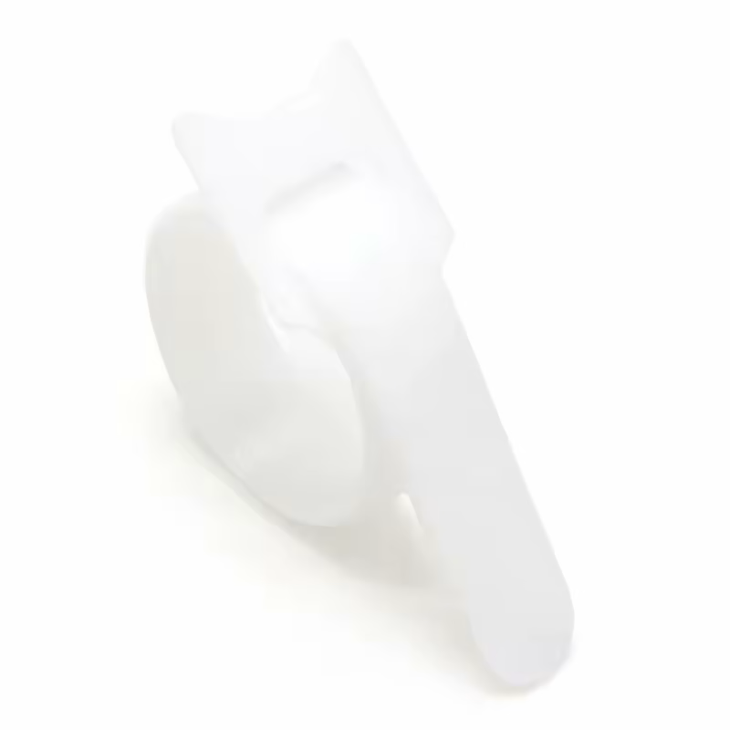 Borrelåskabellister, buntebånd, borrelåstape, 12 x 150 mm, Hvit