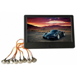 Stand Alone 10.1 LCD-mediespiller med trykknapper og USB/SD