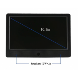 Stand Alone 10.1 LCD-mediespiller med trykknapper og USB/SD