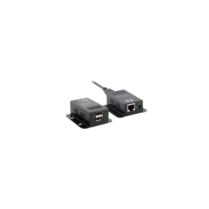 2Port USB2.0, extender, 50 meter, LAN, POC,