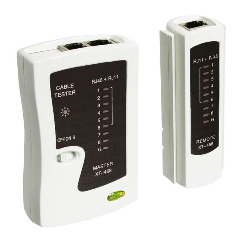 Network cable tester for CAT 5/6/7 & ISDN connections