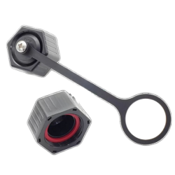 RJ45 vanntett plugg for RJ45WP-serien med vanntette chassiskontakter