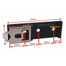 Sikkert DIN-feste med fjær for PLS-, IoT- og HMI-installasjoner