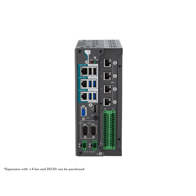 Vifteløs innebygd PC med Intel 14th Gen i9/i7/i5 CPUer